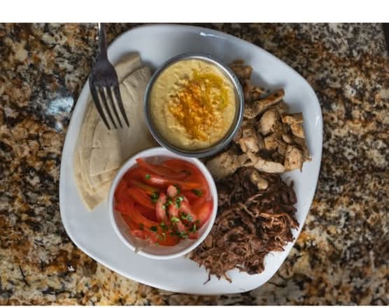 Plato Shawarma de Pollo y Cordero